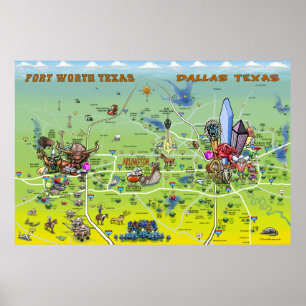Affiche de Dallas Fort Worth