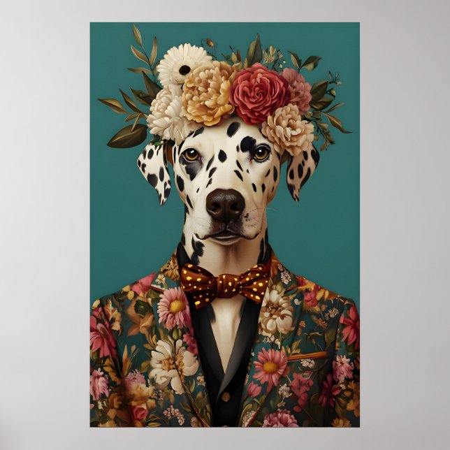 Affiche de Dalmatien en costume, Portrait de Dalma (Devant)