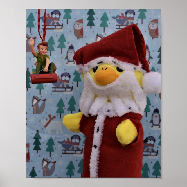 Affiche de Danny Duck en Père Noël (Devant)