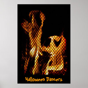 Affiche de danseurs de Halloween