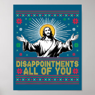 Affiche De déceptions tout Jésus Noël laid