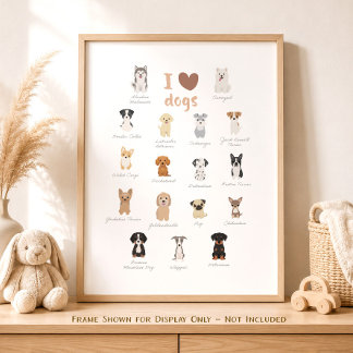 Affiche de décoration de chambre d'enfants neutre