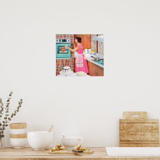 Affiche de décoration de la maison de cuisine vint