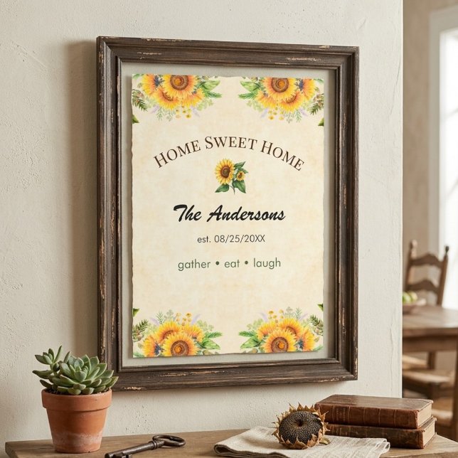 Affiche de décoration de maison de ferme personnal (Créateur téléchargé)