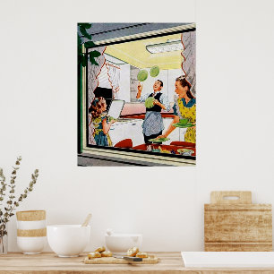 Affiche de décoration de maison vintage rétro