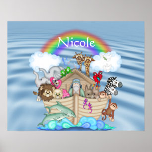 Affiche de DÉCORATION DE NOAHS ARK Rainbow NURSERY