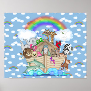 Affiche de DÉCORATION DE NOAHS ARK Rainbow NURSERY