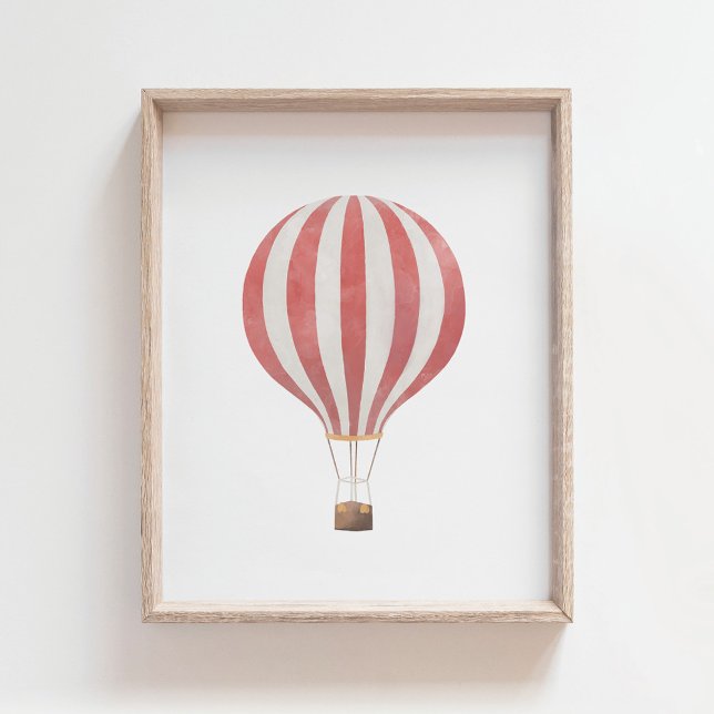 Affiche de décoration de nurserie en montgolfière  (Créateur téléchargé)