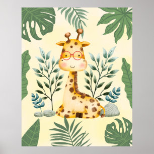 Affiche de décoration de nurserie lunettes de jung