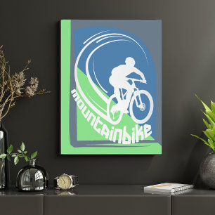 Affiche de décoration de vélo tout terrain VTT vél