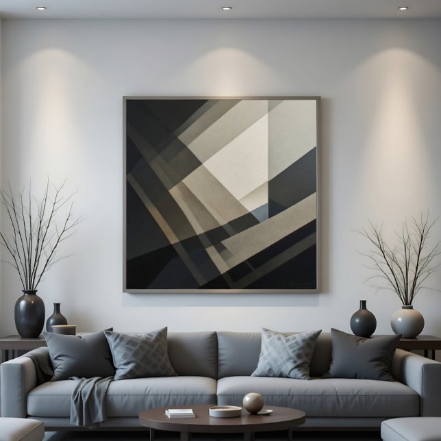 Affiche de décoration moderne abstraite élégante (Créateur téléchargé)