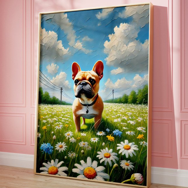 Affiche de décoration murale de Bouledogue Françai (Créateur téléchargé)