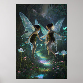 Affiche de décoration murale de fée magique