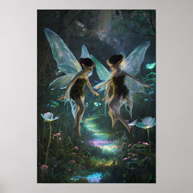 Affiche de décoration murale de fée magique (Devant)