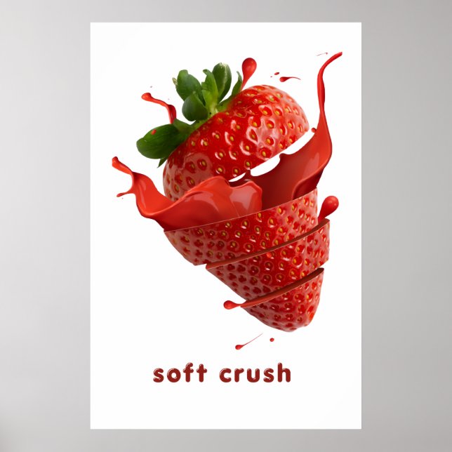 Affiche de décoration murale de fruits Splash d'ét (Devant)