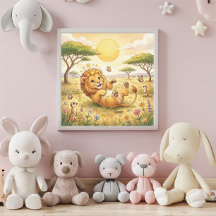Affiche de décoration murale du zodiaque de bébé L