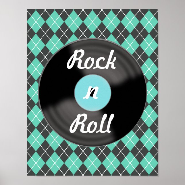 Affiche de décoration murale d'un disque vinyle vi (Devant)
