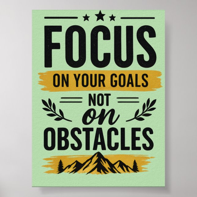 Affiche de décoration murale motivante axée sur vo (Devant)