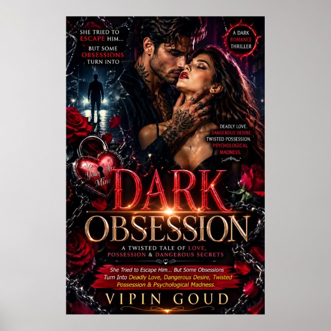Affiche de décoration murale Obsession Sombre – Am (Devant)