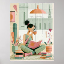 Affiche de décoration murale pour fille de salle d