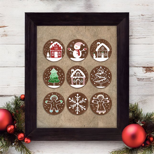 Affiche de décoration murale pour gâteaux de Noël  (Créateur téléchargé)