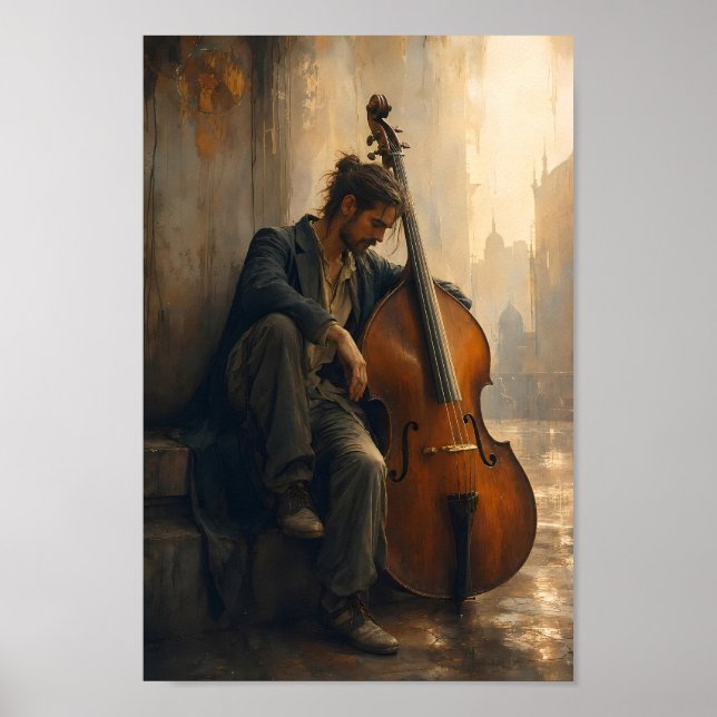Affiche de décoration murale Rêverie Jazz sous la  (Devant)