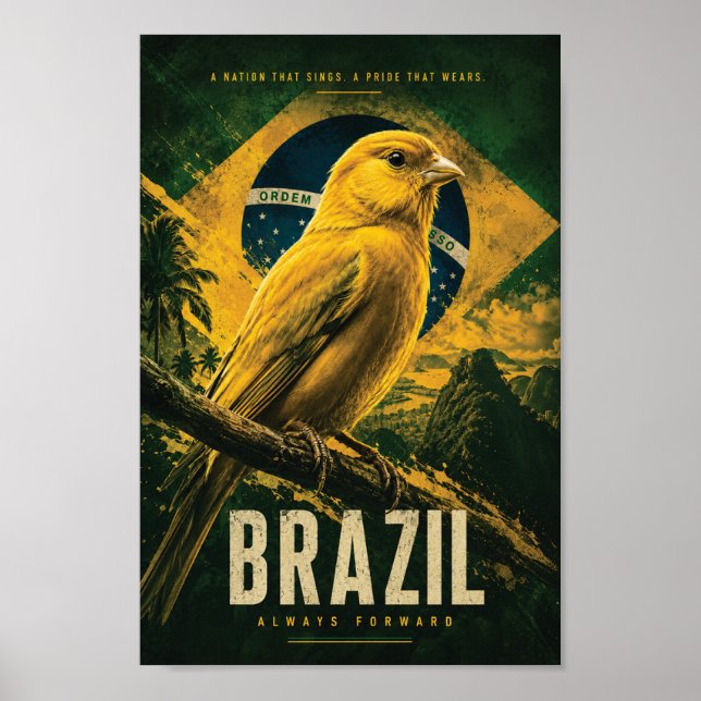 Affiche de décoration patriotique brésilienne Cana (Devant)