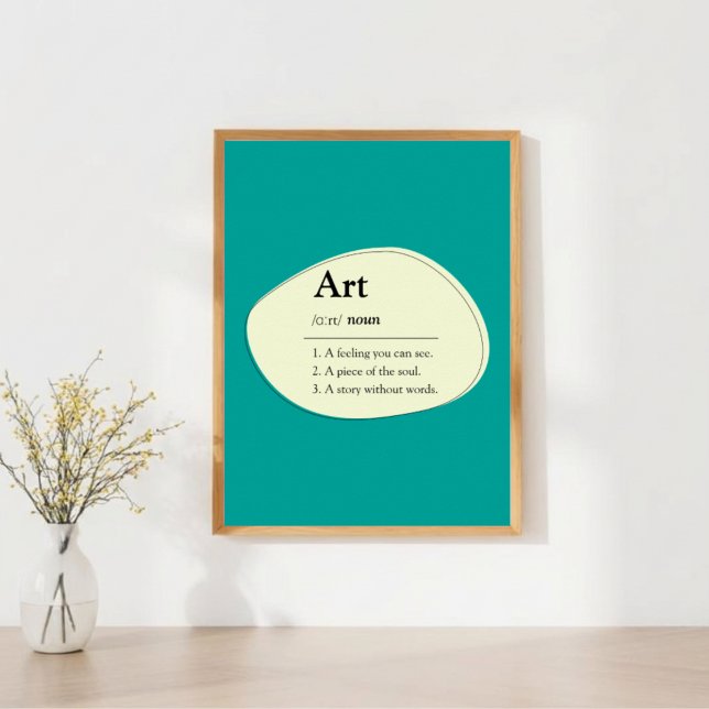 Affiche de définition de dictionnaire d'art person (Créateur téléchargé)