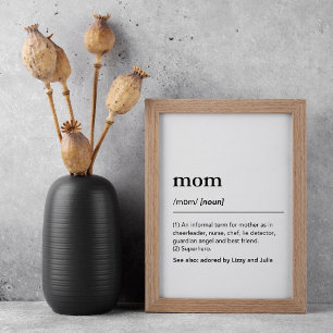 Affiche de définition Nous t'aimons maman Cadeau d