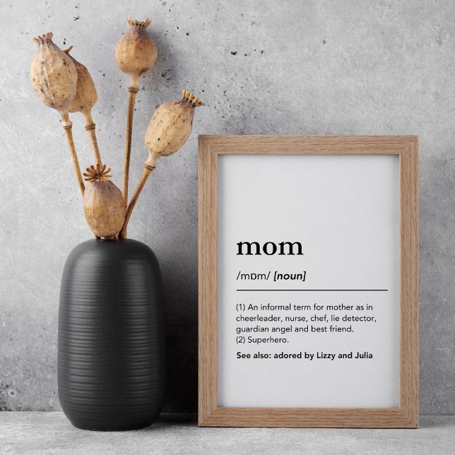 Affiche de définition Nous t'aimons maman Cadeau d (Créateur téléchargé)