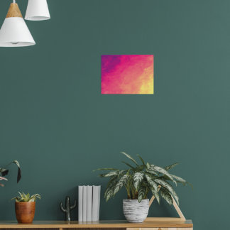 Affiche de dégradé d'aquarelle abstraite - Rose vi