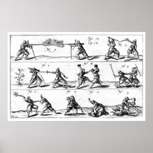 affiche de démo de combat corps à corps