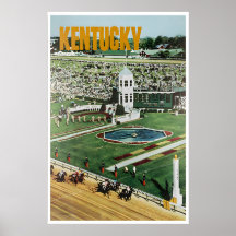 Affiche de Derby du Kentucky Art de Voyage Équitat