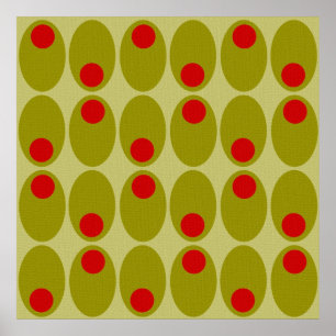 Affiche de design d'Olive