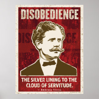Affiche de désobéissance à Ambrose Beirce