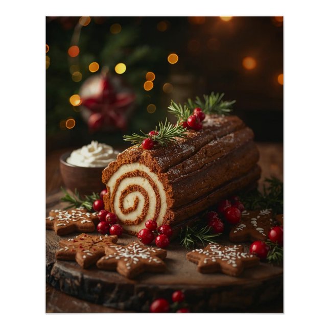 Affiche de dessert du jour de Noël (Devant)