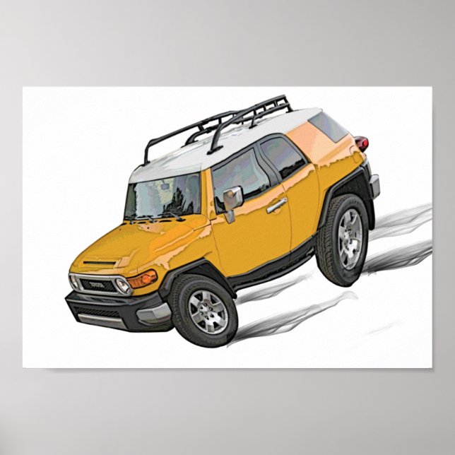 Affiche de dessin animé de Fj Cruiser (Devant)