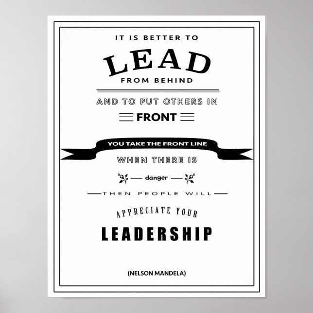 Affiche de devis de leadership (Devant)