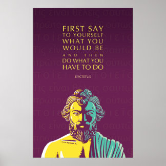 Affiche de devis Epictetus : Faites ce que vous de