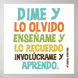 Affiche de devis inspirante Impliquez-moi