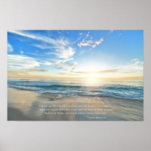Affiche de devis inspirante Sunrise and Beach