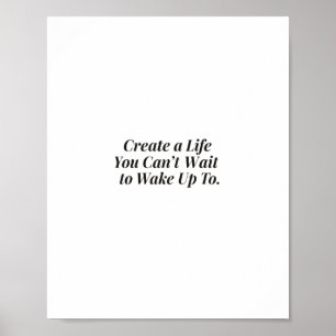 Affiche de devis Inspirational Sunrise - "Créer un