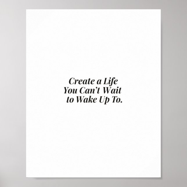 Affiche de devis Inspirational Sunrise - "Créer un (Devant)