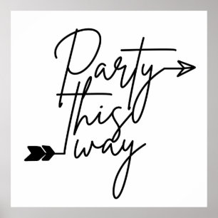 Affiche de direction de la fête
