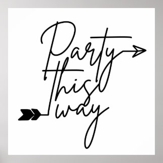 Affiche de direction de la fête