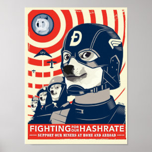 Affiche de Dogecoin de mine