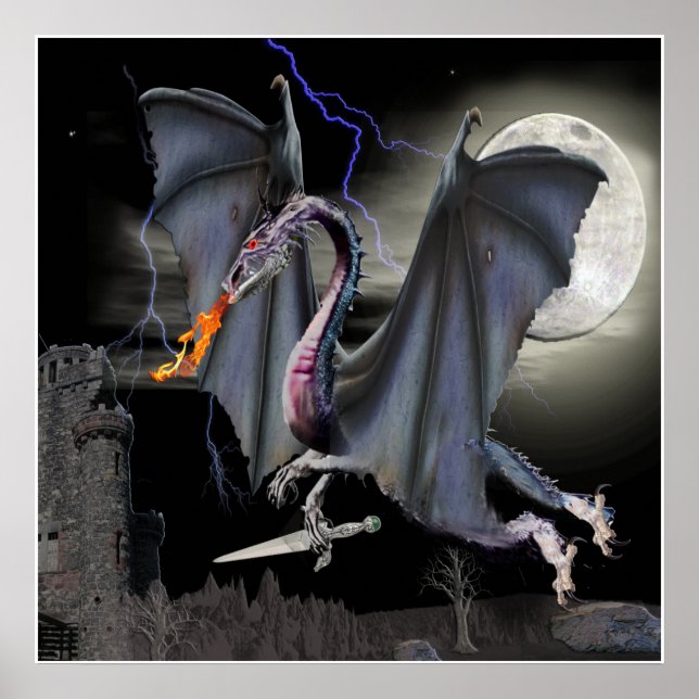 affiche de dragon (Devant)