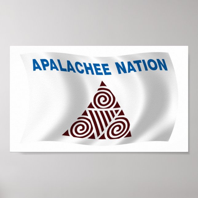 Affiche de drapeau de la nation Apalachee (Devant)