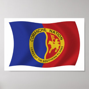 Affiche de drapeau de la Nation Comanche