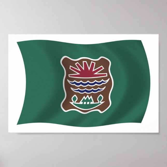 Affiche de drapeau de la tribu Abenaki (Devant)
